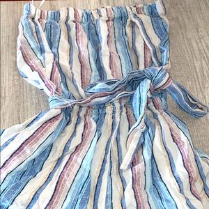 Ocean Drive strapless striped jumpsuit